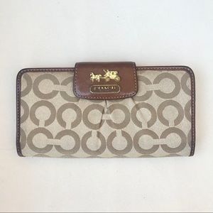 Coach Brown Fold Wallet